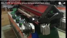 Prueba de temperatura de la prensa de enfriamiento de aire