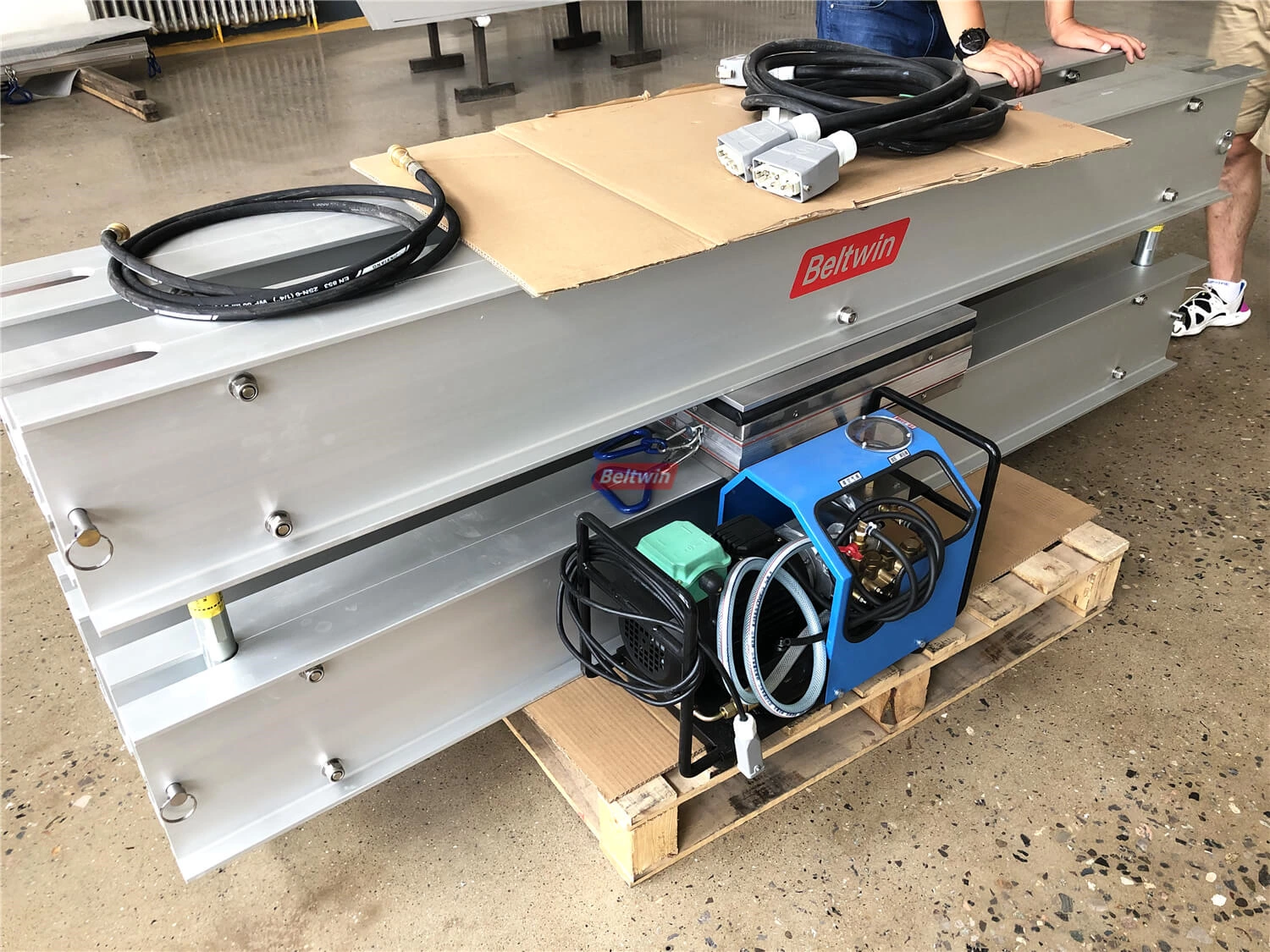 Vulcanizador de reparación de correa de caucho Beltwin para correa de 1600 mm