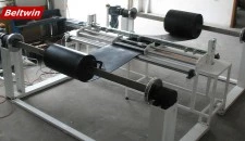 Máquina cortadora de correa de caucho de 2000 mm con bobinadora y rebobinadora