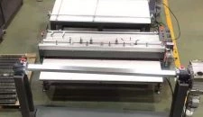 Cortadora de cinta de 2 metros con bobinadora y rebobinadora