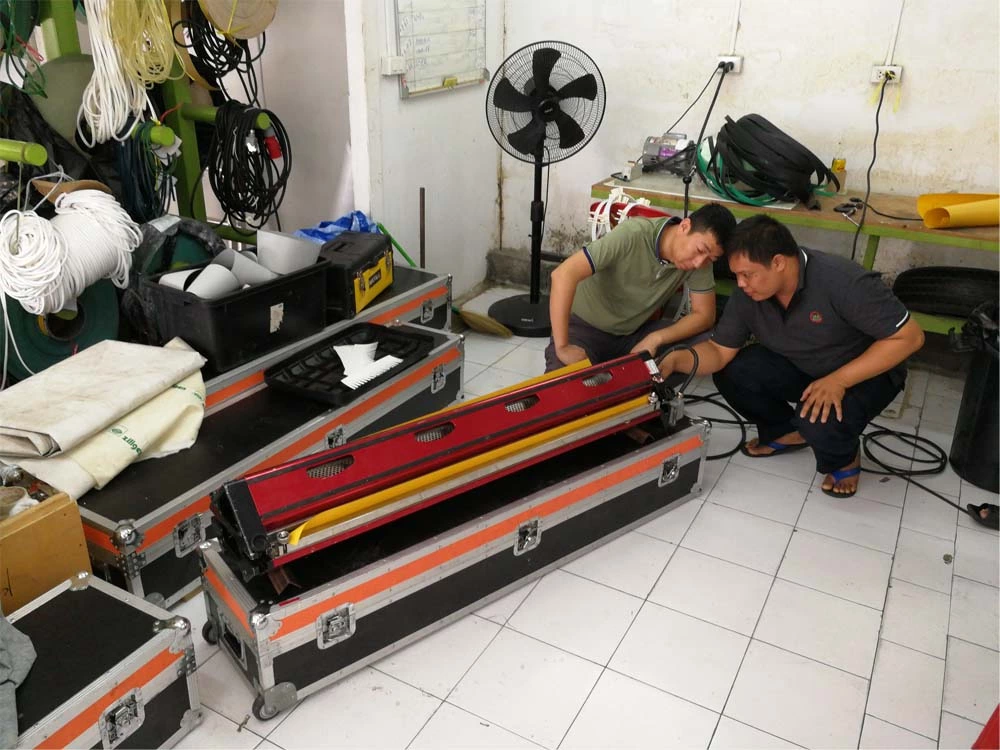 Viaje a Tailandia 2019: Comentarios de un cliente en Tailandia sobre el día 9 de la prensa de refrigeración por aire