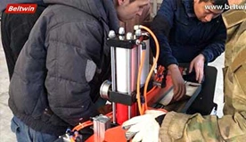 Capacitación en Uzbekistán para perforadora de dedos neumática