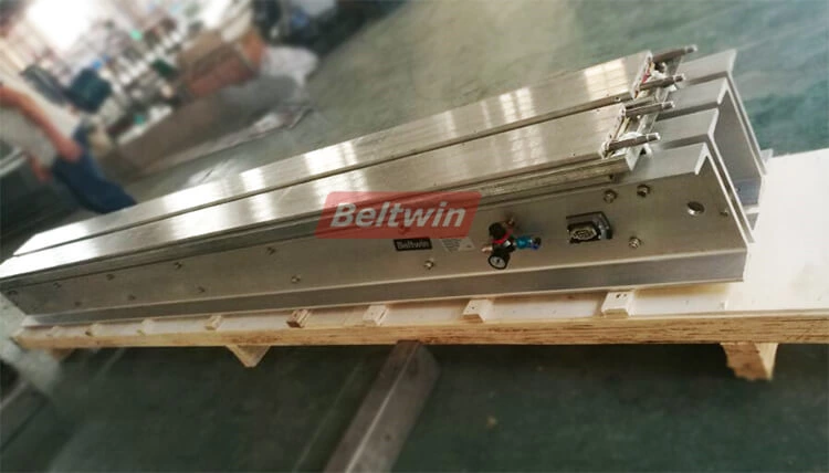 Entrega de prensa de refrigeración por agua Beltwin 3400x150 mm a Colombia, longitud efectiva: 3200 mm