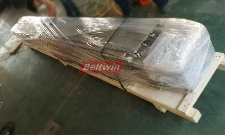 Entrega de prensa de refrigeración por agua Beltwin 3400x150 mm a Colombia, longitud efectiva: 3200 mm
