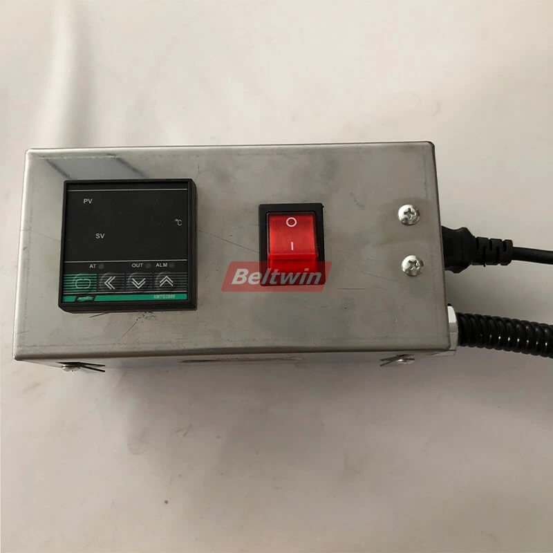 Prensa de junta caliente de hierro de soldadura de correa de teflón de PTFE portátil