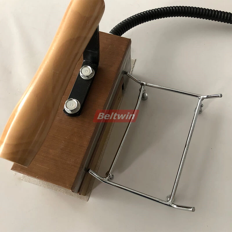 Prensa de junta caliente de hierro de soldadura de correa de teflón de PTFE portátil