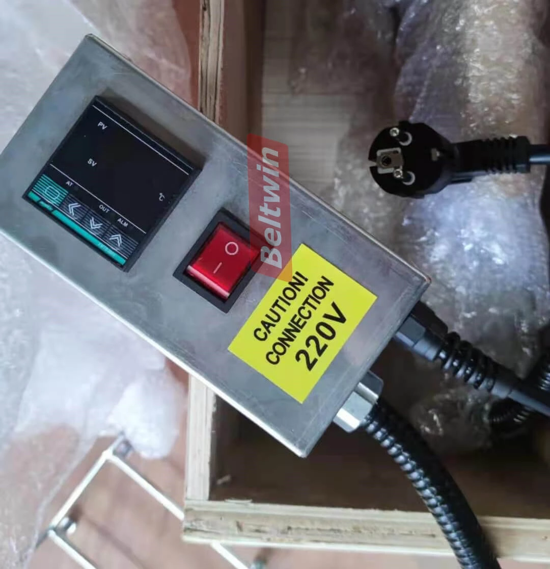 Prensa de junta caliente de hierro de soldadura de correa de teflón de PTFE portátil