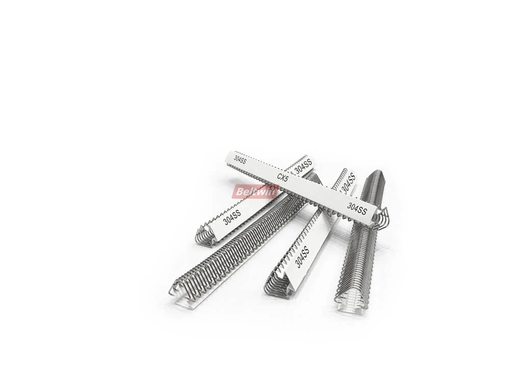 Sujetador de cordón de cinta transportadora de acero inoxidable con gancho de alambre CX