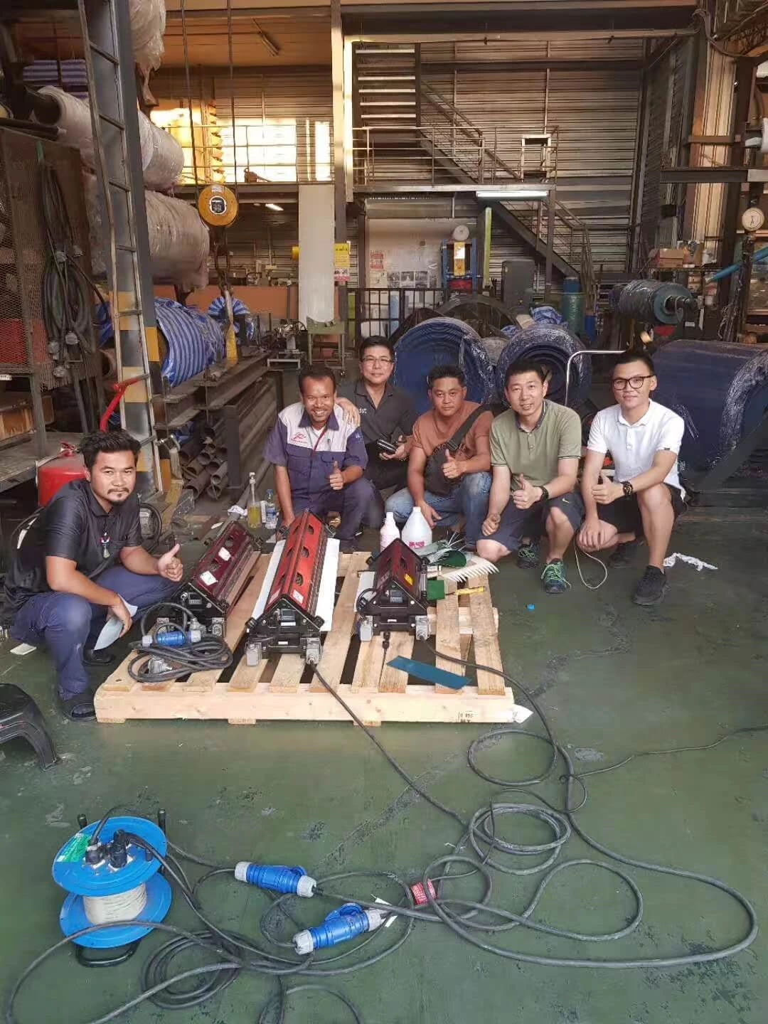 Viaje a Tailandia 2019: Comentarios de un cliente en Tailandia sobre el día 6 de la prensa de refrigeración por aire