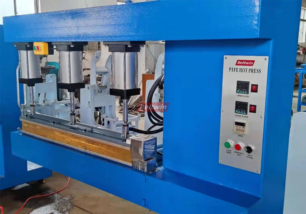 Máquina de soldadura de banda de teflón PTFE Prensa de empalme TW(STW)130-200