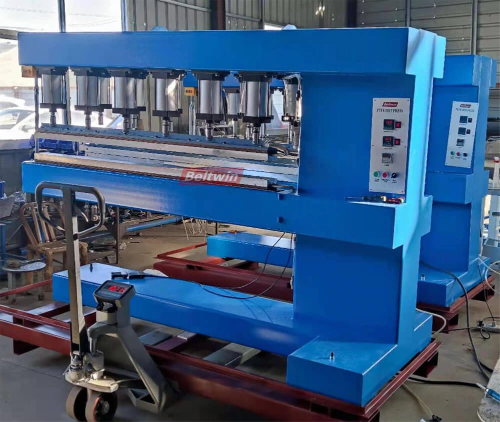 Máquina de soldadura de banda de teflón PTFE Prensa de empalme TW(STW)130-200