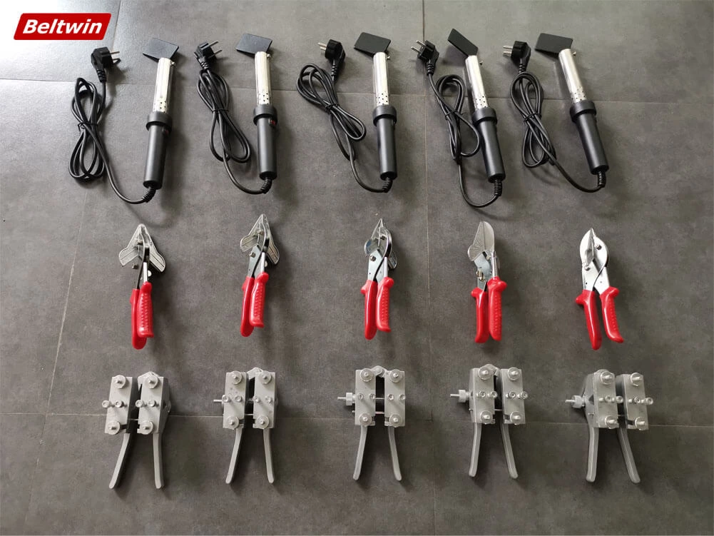 Kit de empalme de herramienta de soldadura de correa en V redonda de PU
