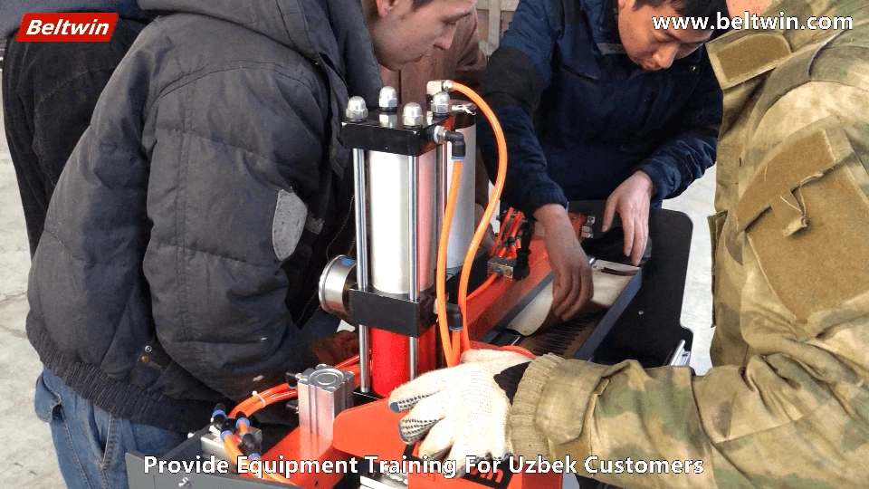 Capacitación en Uzbekistán para perforadora de dedos neumática