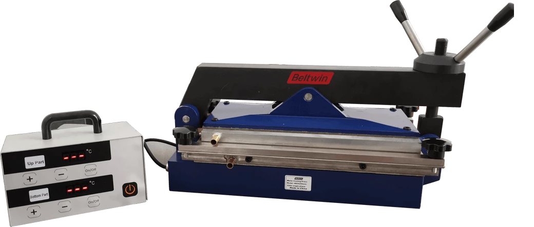 Prensa de empalme de banda de refrigeración por agua para banda transportadora de PVC de 200-400 mm, transmisión y banda plana