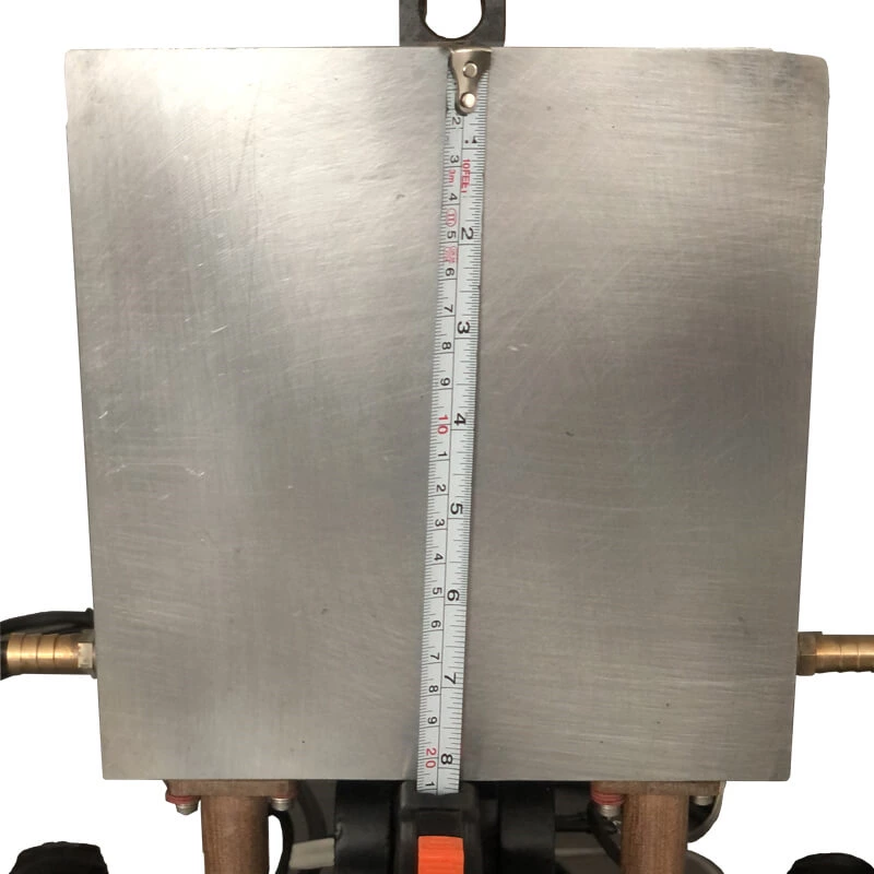 Prensa de empalme de banda de refrigeración por agua para banda transportadora de PVC de 200-400 mm, transmisión y banda plana