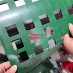 Punzonadora de agujeros ovalados cuadrados redondos de correa de PVC PU de 2000mm de ancho