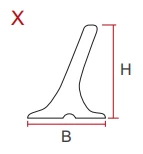 Empujadores/Pared Lateral/Guía de PVC/PU