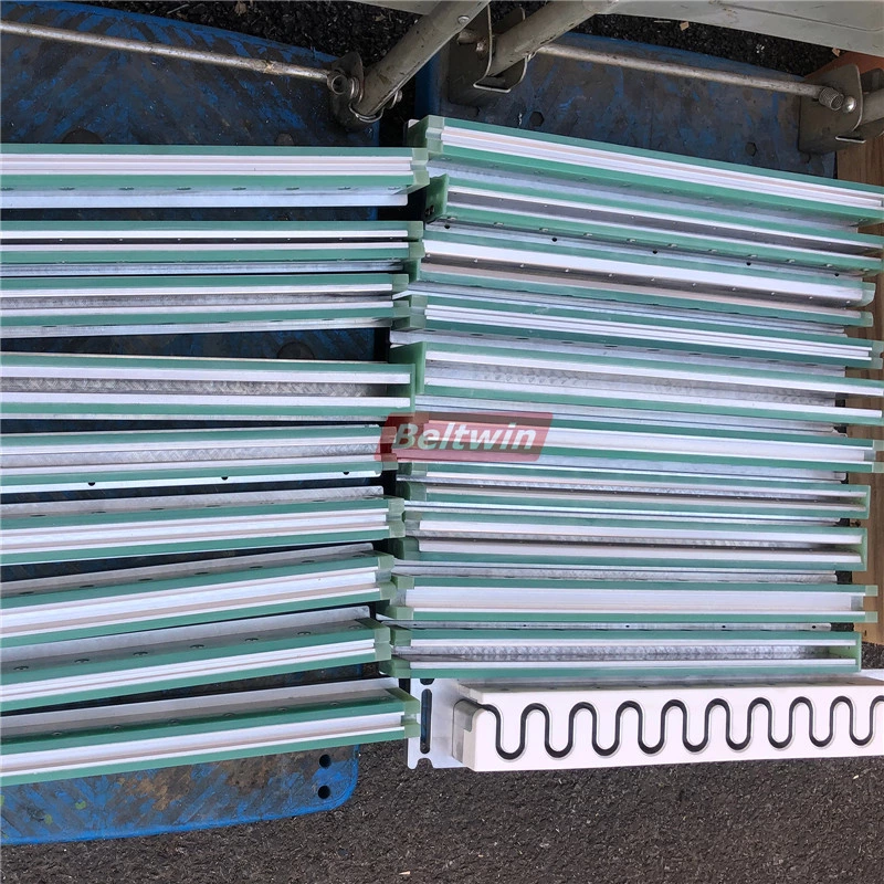 Moldes de guías, paredes laterales y perfiles para bandas transportadoras para soldadura de banda de alta frecuencia