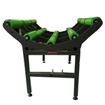 Rack con Rodillos para Rollos de Material de Banda Transportadora PVC PU