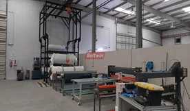 Solución total de taller de fabricación de bandas transportadoras para clientes en Arabia Saudita