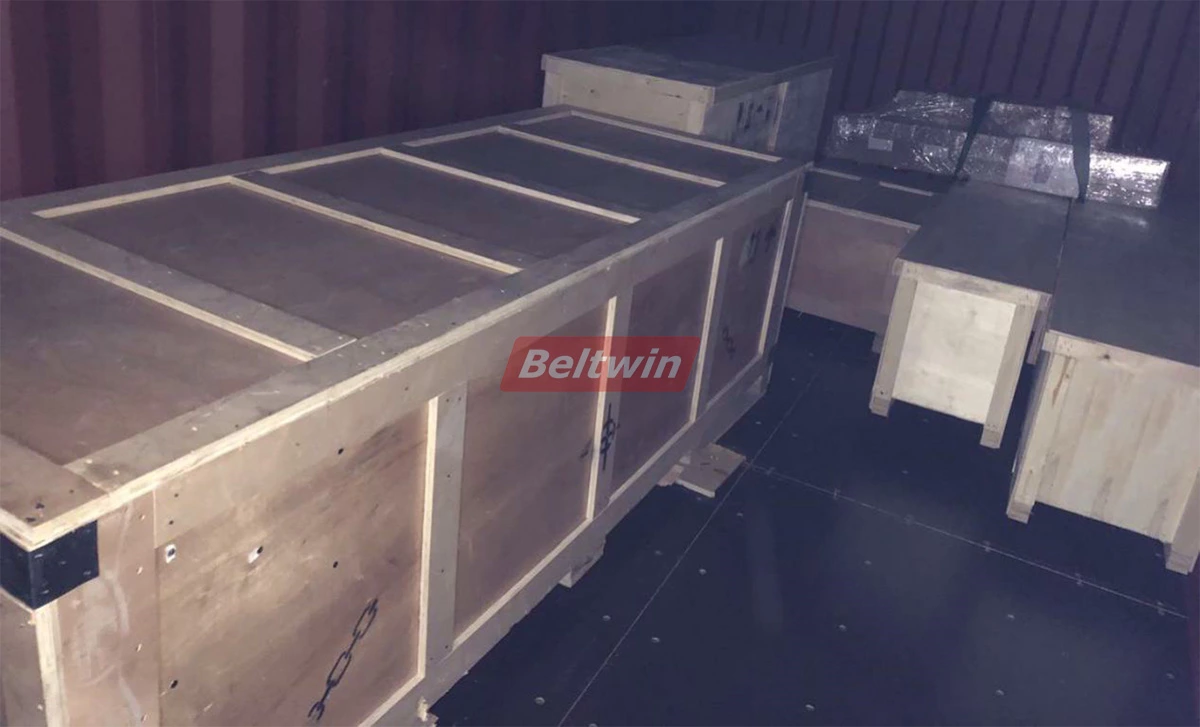 Solución total del taller de cintas transportadoras para un cliente de Argelia