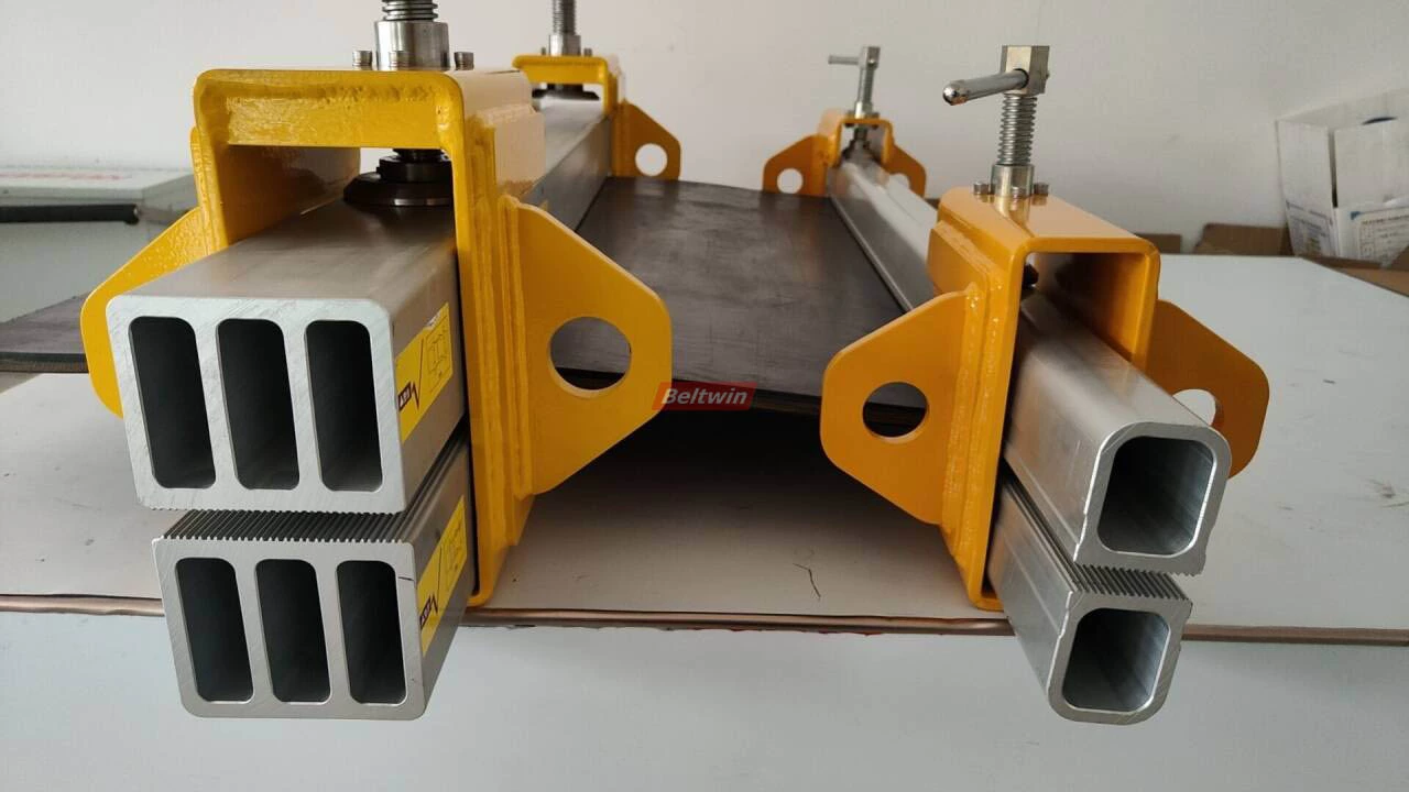 Mordazas para Banda Transportadora de Caucho con Cabeza Estática Fija