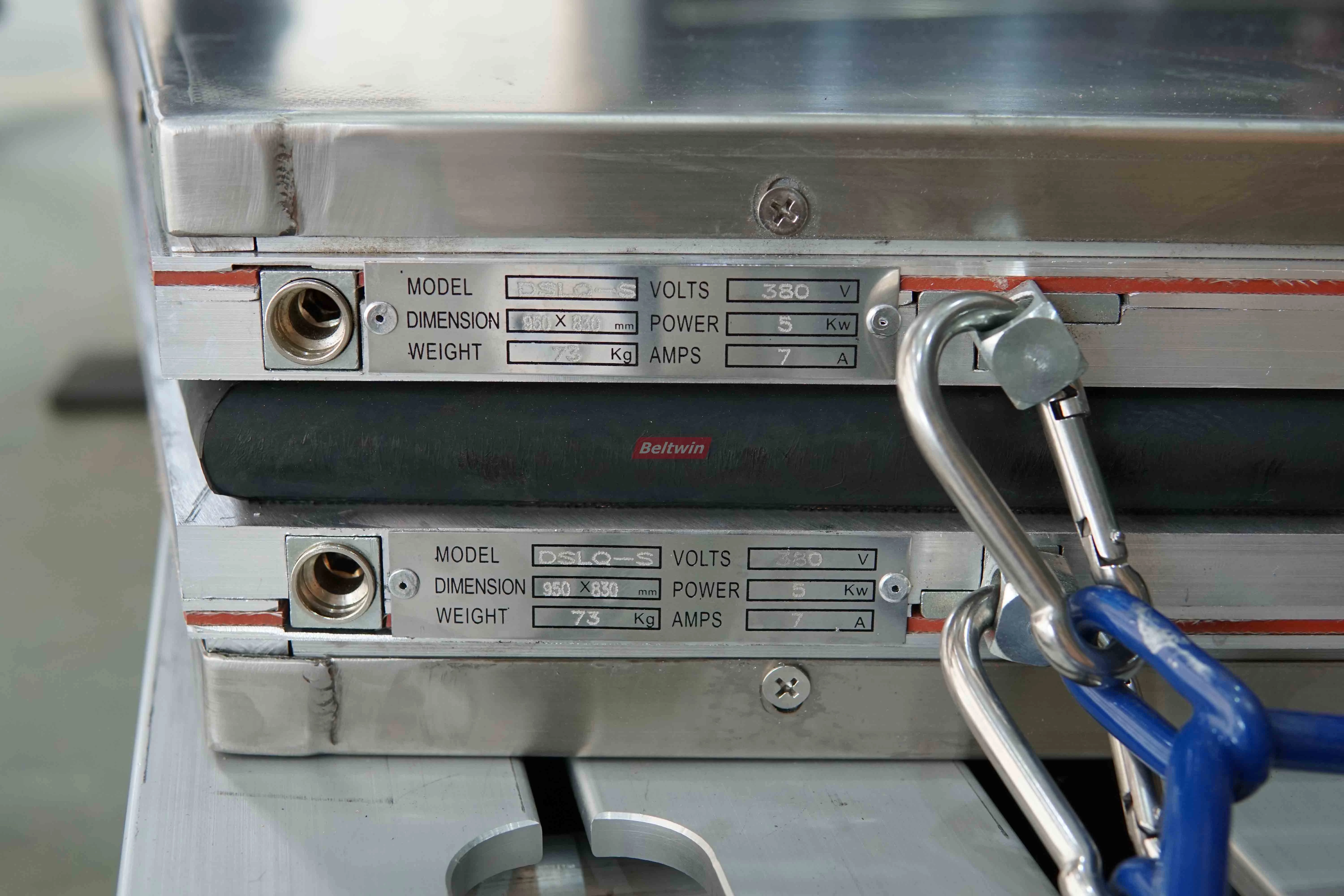 Plato Calefactor para Banda Transportadora de caucho