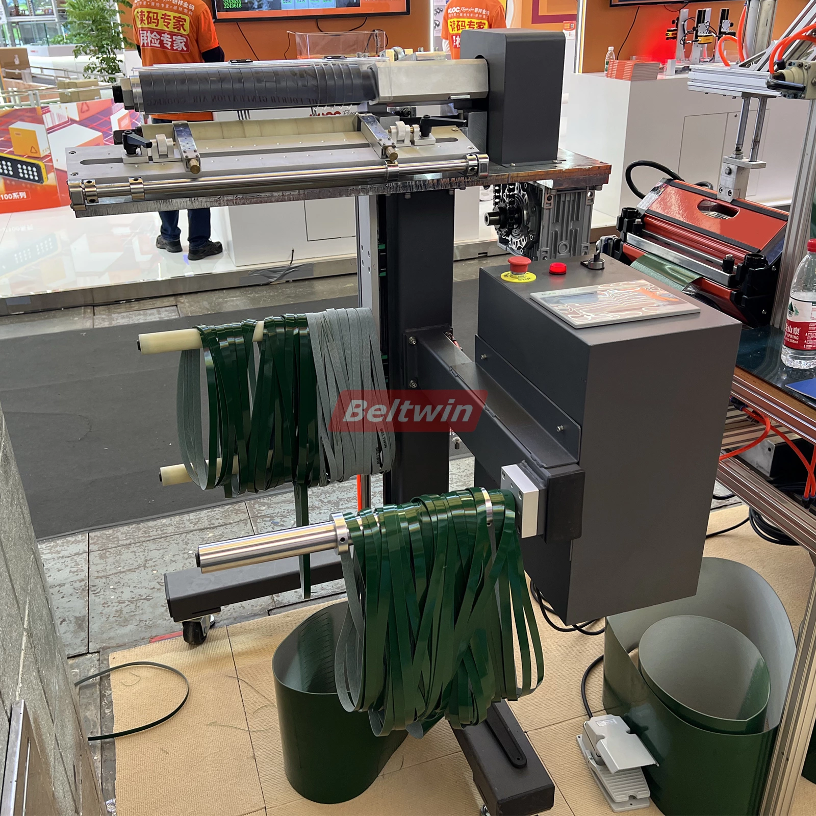 Cortadora de correa sin fin CD350 para PVC/PU, teflón y correa de distribución