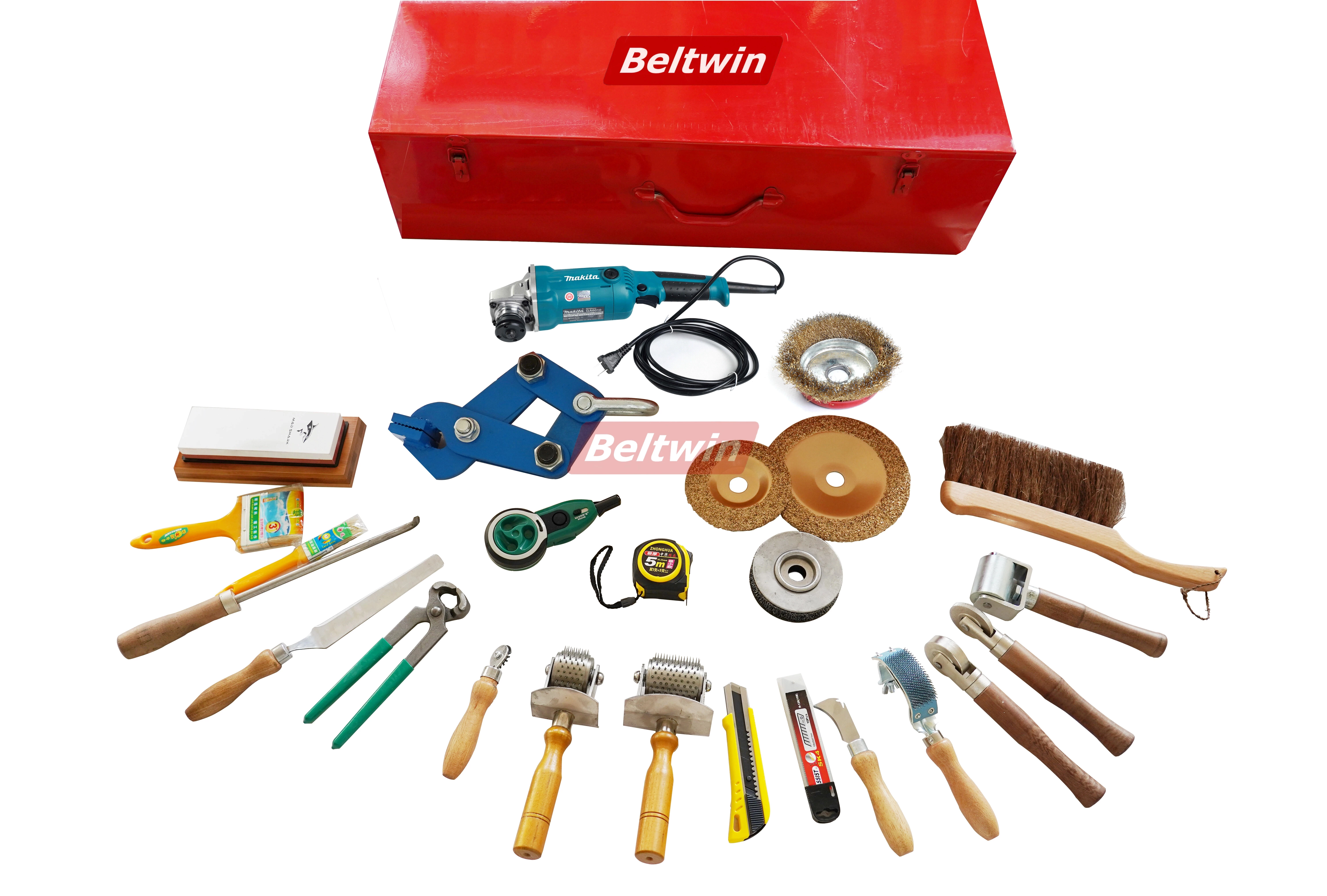 Kit de herramientas para empalmar cinturones de tela